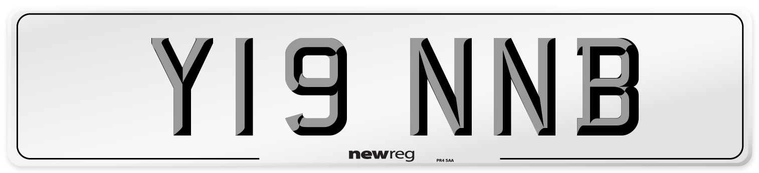 Y19 NNB Number Plate from New Reg
